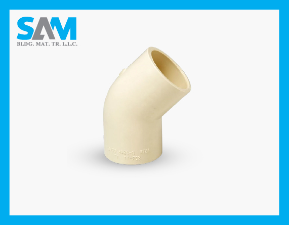 CPA002 90 deg Elbow CPVC pipe Fittings ASTM Standard Sama Al Merikh BMT