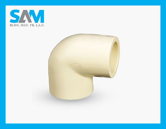 PA002 90 deg Elbow CPVC Pipe Fittings ASTM Standard Sama Al Merikh BMT