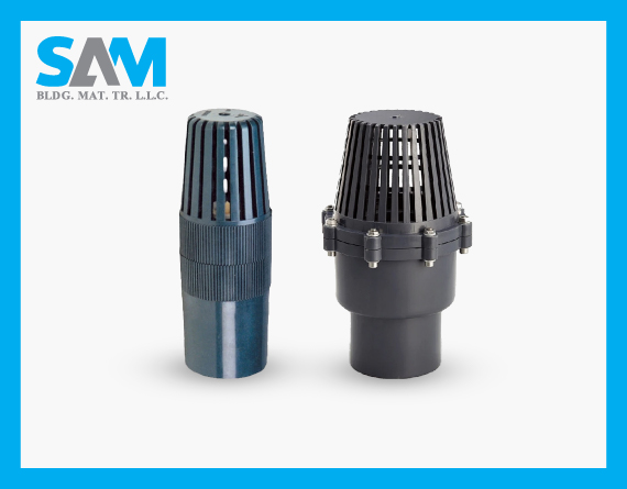 UFV01 Foot Valve Without color box pvc valve Pipe and Fittings Sama Al Merikh BMT