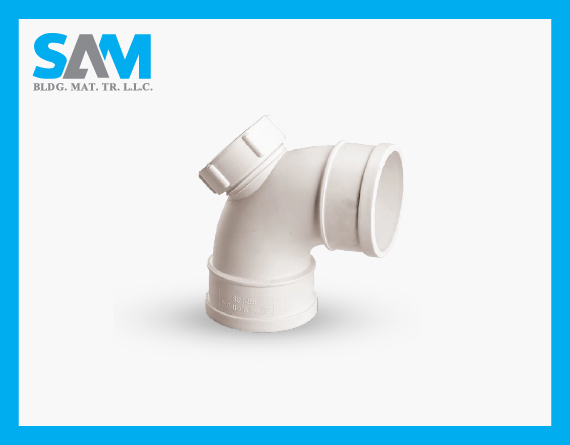 UPVC Drainage Elbow Pipe Fittings Sama Al Merikh BMT