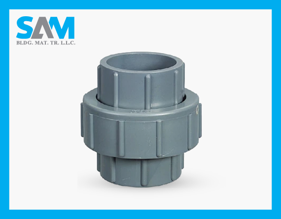 UU001 Union with Color Box PVC Valve Sama Al Merikh Pipe and Fittings Product