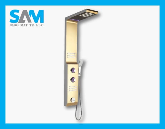 MT 5505 Gold White Shower Panel Sama Al Merikh BMT