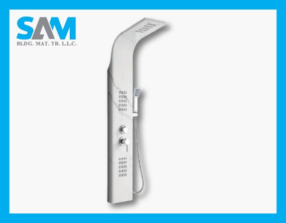 MT 5578 Marble White Shower Panel Sama Al Merikh BMT