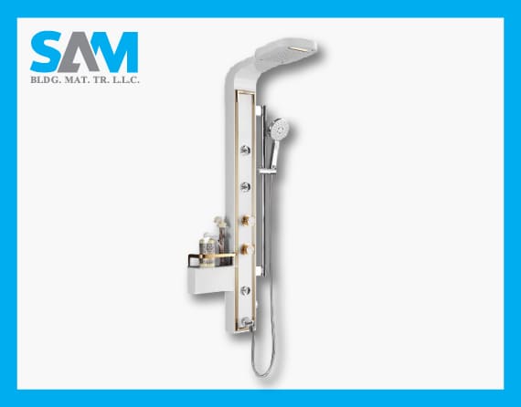 MT 8801 White Gold Shower Panel Sama Al Merikh BMT