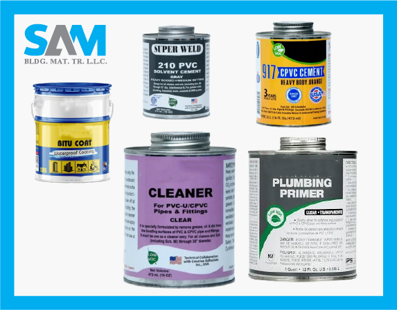 Solvent cements, primers and waterproof coatings in UAE - Sama Al Merikh BMT
